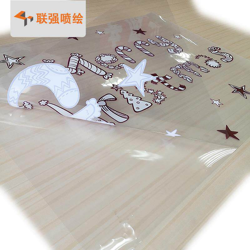 厂家制作UV超透贴白色透明车贴喷画UV超透彩白彩透明片海报