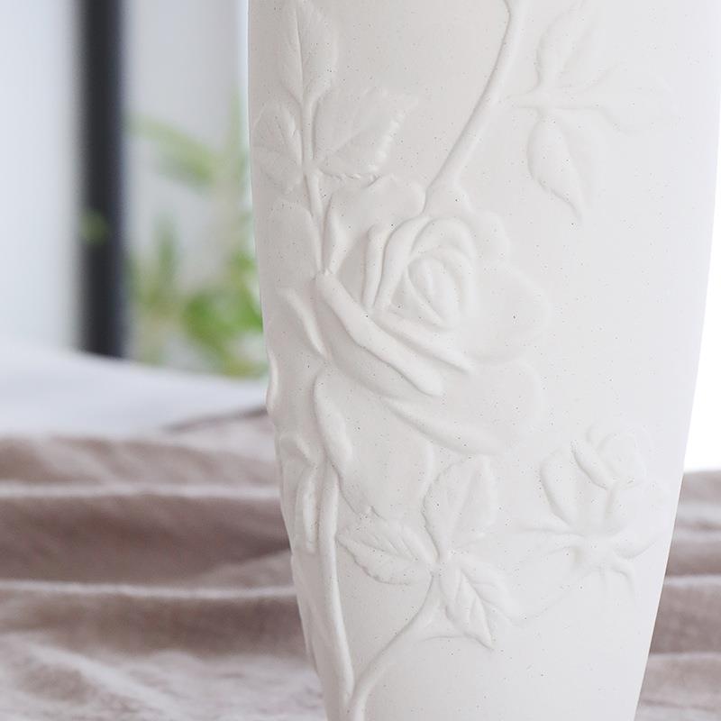 北欧现代简约纯手工陶瓷花瓶家居客厅插花装饰品工艺品摆件花器图片