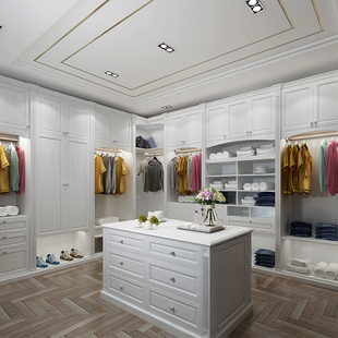 北京步入式衣帽间架子砌墙衣柜开放式金属衣帽间柜子组合全屋定制