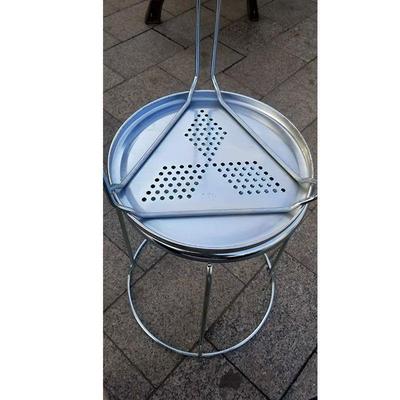 10只铁面小圆凳仿锈钢凳子家321厅用创意塑料矮客凳不钢凳子筋圆