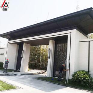 铝扣板门头景墙户外景区大门旅游景观工程大门