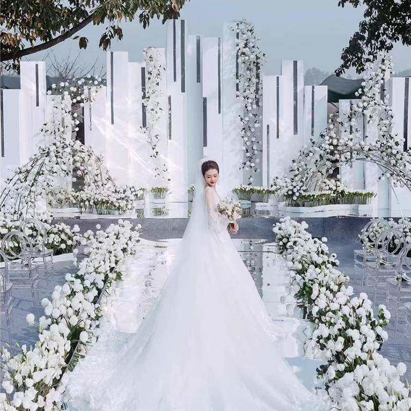 婚庆镜面地毯银色镜面地毯双面烤漆加厚婚礼结婚镜面舞台银色镜面