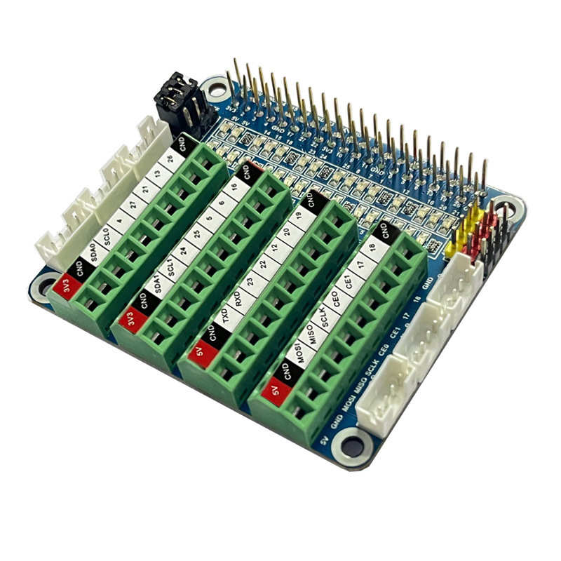 树莓派PCF8591传感器LED扩展板GPIO IO口测试板ADC/DCA