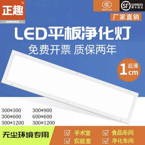 平板净化灯led洁净灯300×1200长条灯明装吸顶灯无尘车间条形照明