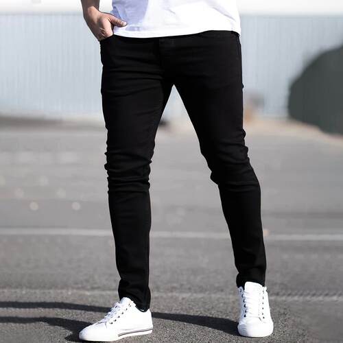 Cowboy men's pants stand men's elastic waistband small leg