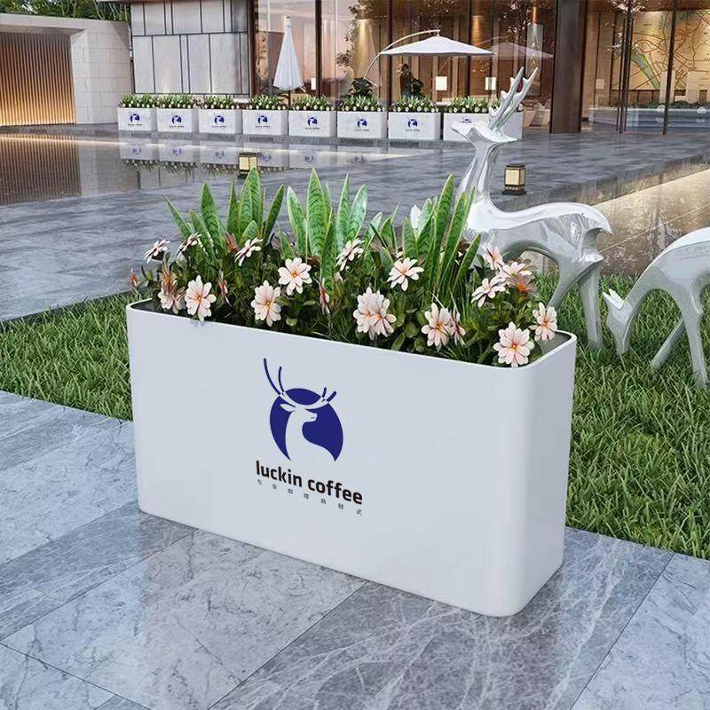 定制不锈钢花箱组合户外长方形花槽广场景观种植花坛商业成品花箱,商业/办公家具,花坛/花箱,淘宝优惠券,粉丝福利购,淘宝优惠卷