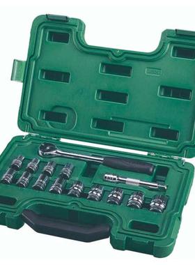 SATA世达工具套装 15件12.5mm系列套筒组套 09525