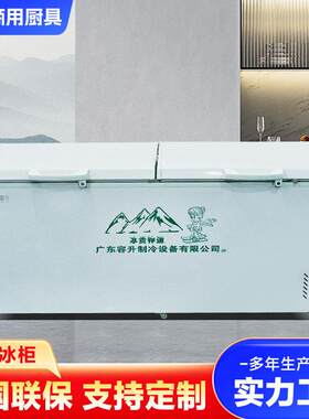 卧式冰柜商用冷冻冰柜双温箱设备家用餐馆鲜肉保鲜冰箱冷藏展示柜