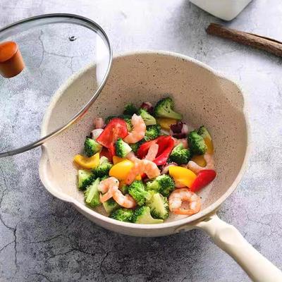 不粘锅炒锅奶锅泡面锅麦饭石煮面平底锅不沾锅电磁炉燃气灶专用锅