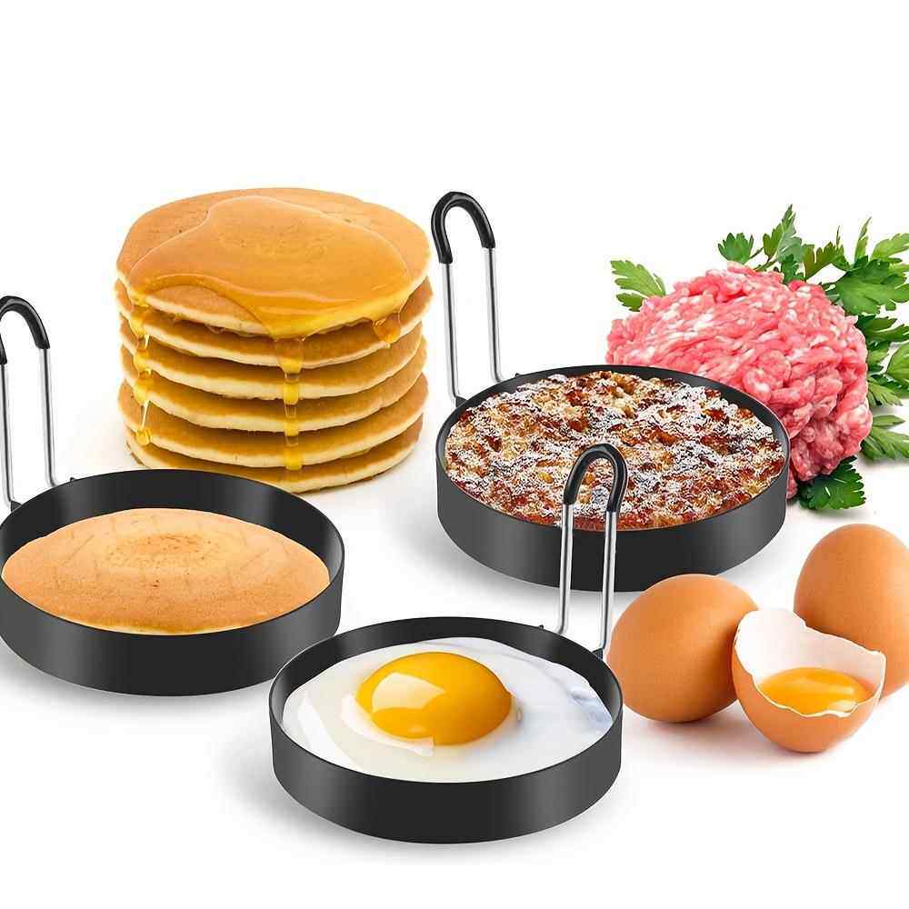 亚马逊跨境爆款 家用厨房烘焙工具煎蛋器模具 不粘汉堡肉饼煎蛋圈