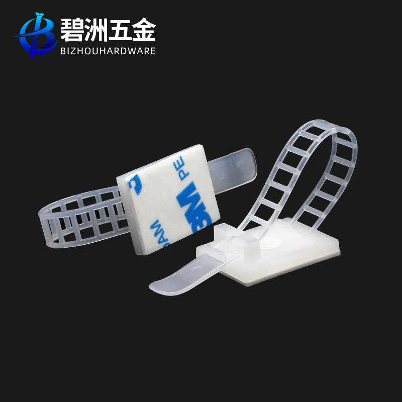 理线自粘式扎带定座免打孔电线固固CL线夹束线可调式电线网卡扣线