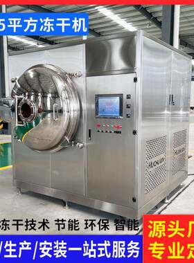 脆柿切片小型冻干机 苦瓜片黄瓜片真空冻干设备 根茎冷冻干燥设备