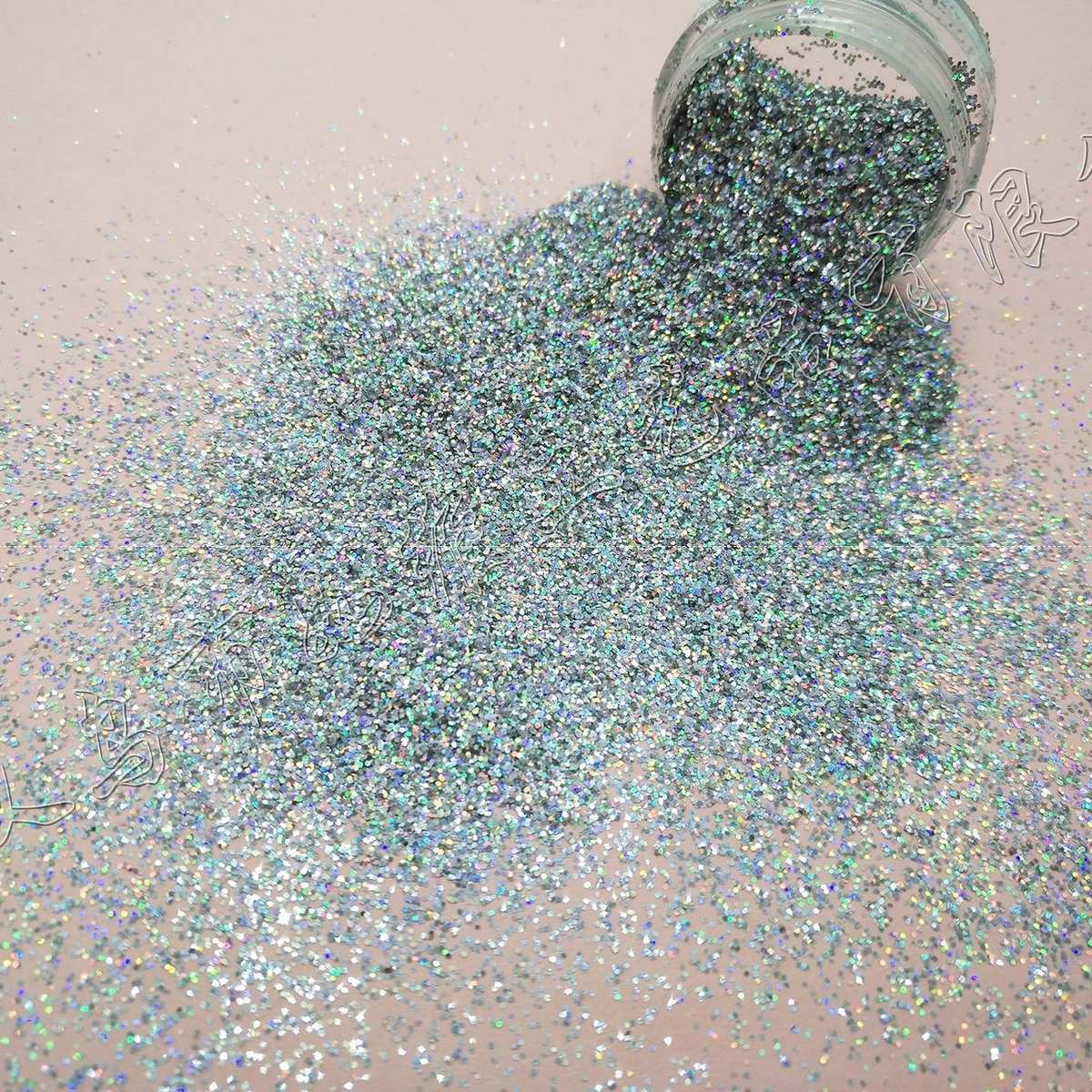 0 粉耐溶剂-银细金镭射葱2mm美甲粉.闪化妆圣诞礼品64128pet亮片4