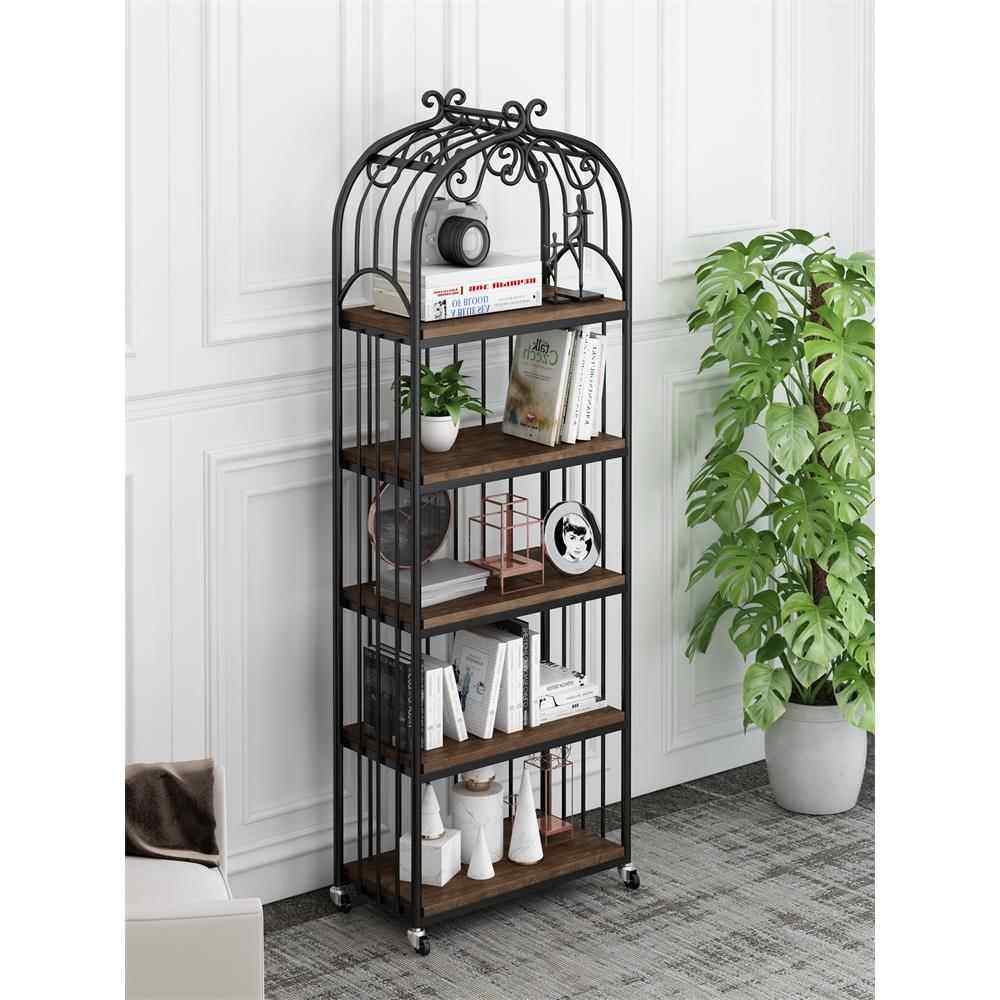 美式铁制落地书架实木客厅室内花架金属鸟笼架储物柜简约创意,住宅家具,花架/花几,淘宝优惠券,粉丝福利购,淘宝优惠卷