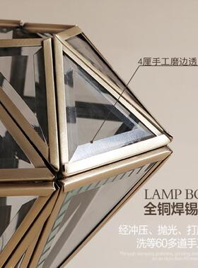 人体感应全美式过道玄关入户吸顶灯铜阳吊台灯代简约走廊现96227