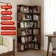 网红角家居角柜角实木客厅角书柜书架落地多层储物架储物架