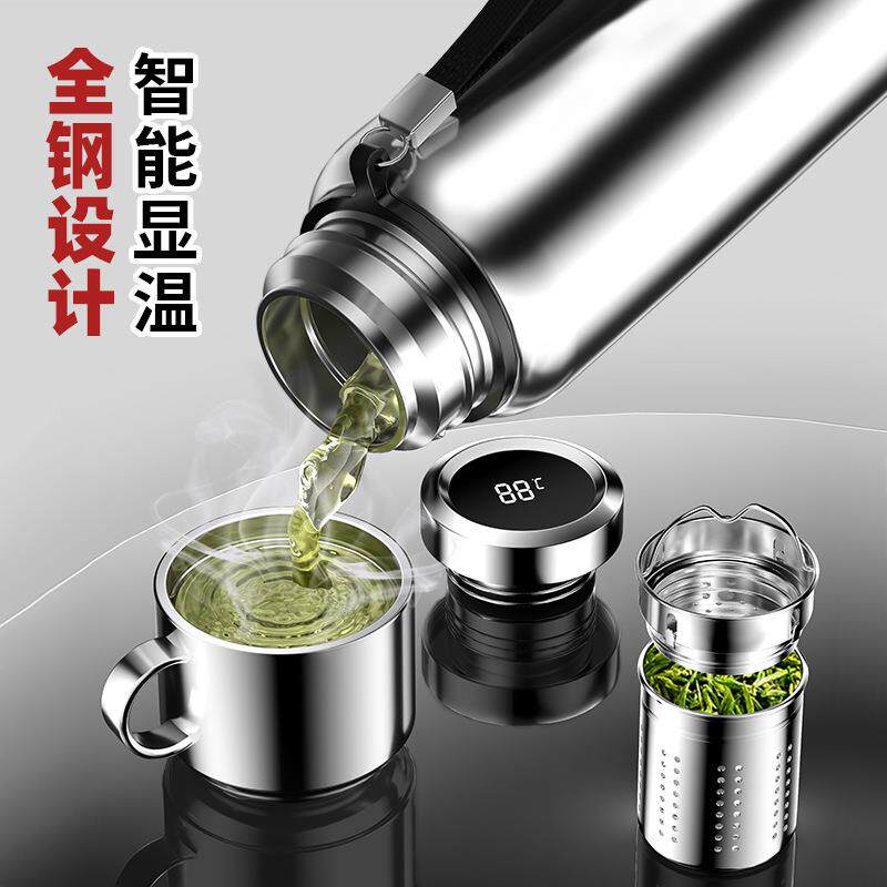 高档316不锈钢保温杯男女泡茶杯超大容量水壶全钢水杯子车载瓶304