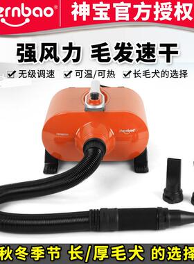 跨境神宝双马达3000F宠物吹水机狗猫吹风机金毛吹烘干机