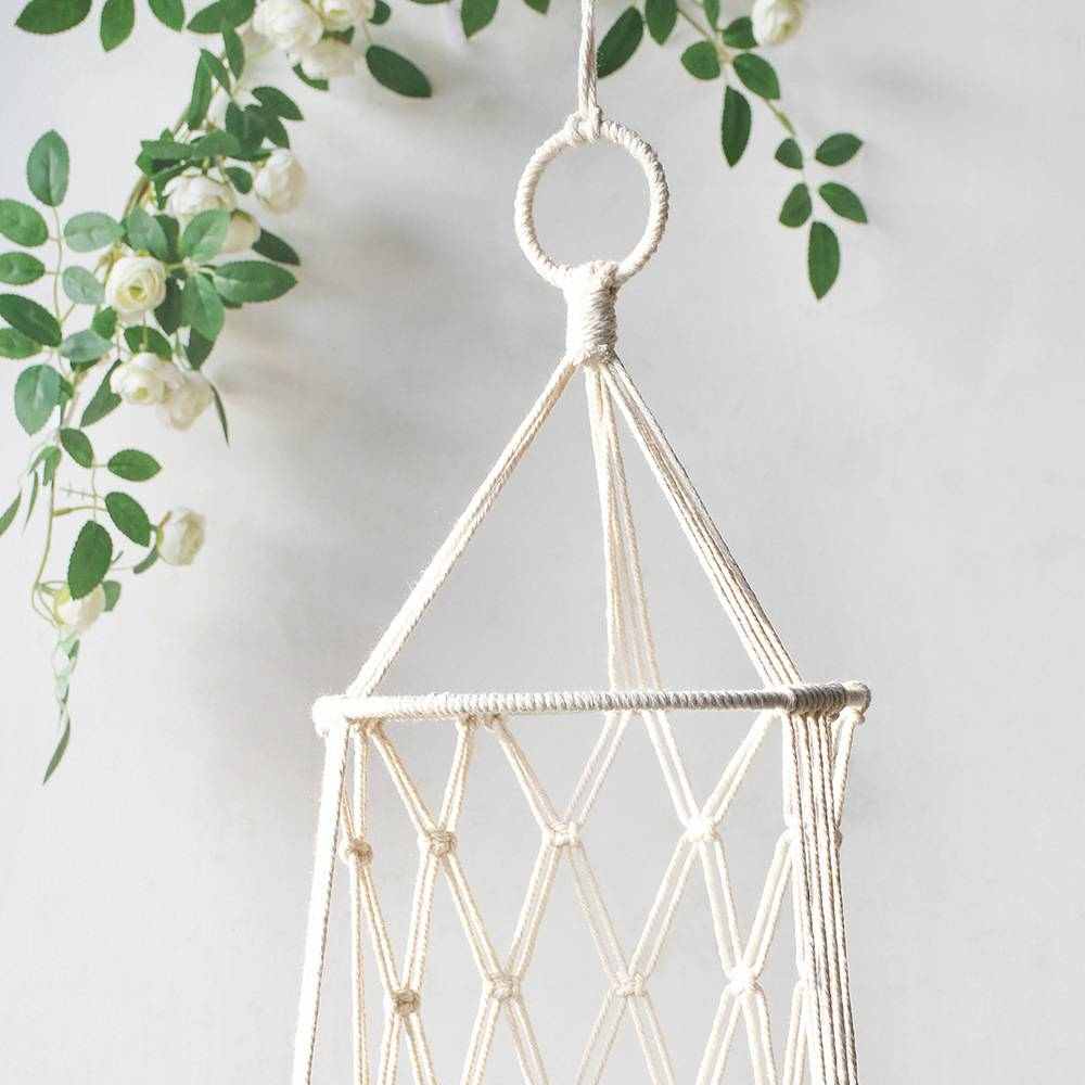 简约手工编织猫窝吊床篮子壁挂 家用宠物吊篮狗猫吊篮秋千网兜