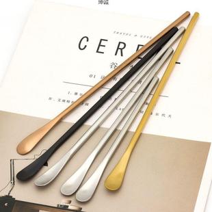 304不锈钢搅拌棒便携长柄迷你短咖啡匙小勺子奶粉搅拌带收纳盒子