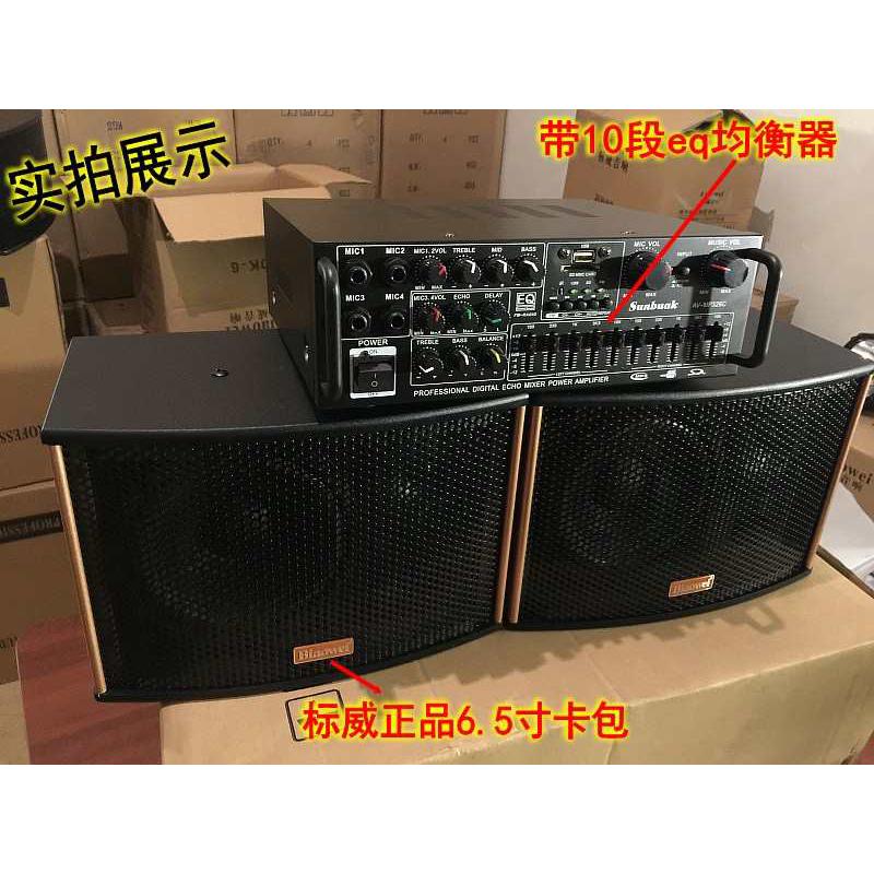 标威 DK-6家庭KTV音响套装会议功放专业卡包音箱 电视卡拉ok家用
