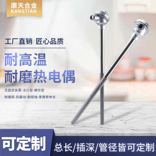 厂家生产耐磨热电偶硫化床K型热电偶WRNM-131/331水泥厂电厂专用