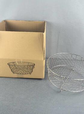 厨房沥水304新T545LSL0不锈钢水果篮家用碟收纳篮Hin手工碗制篮作