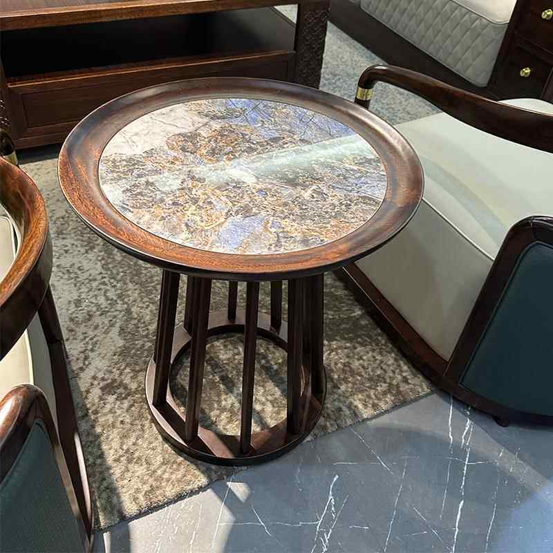 新中式乌金木实木边几现代简约沙发方形茶几角几客厅家用小户型茶