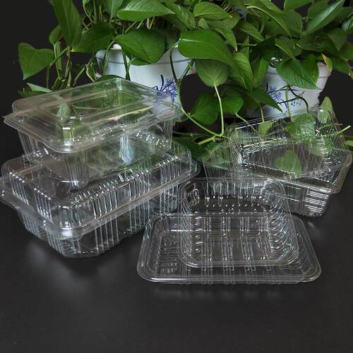 超市一次性生鲜托盘水果盒鲜果盘打包盒三分格透明盒塑料盒草莓盒