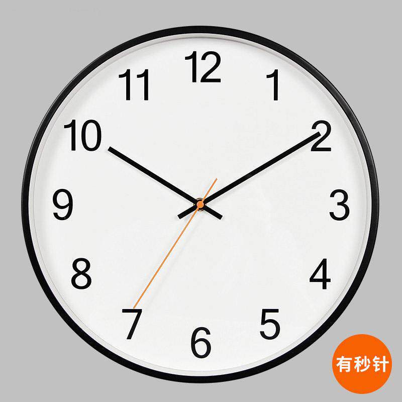 简约金属挂钟铁艺创意石英挂钟客厅钟表钟饰墙壁钟clock