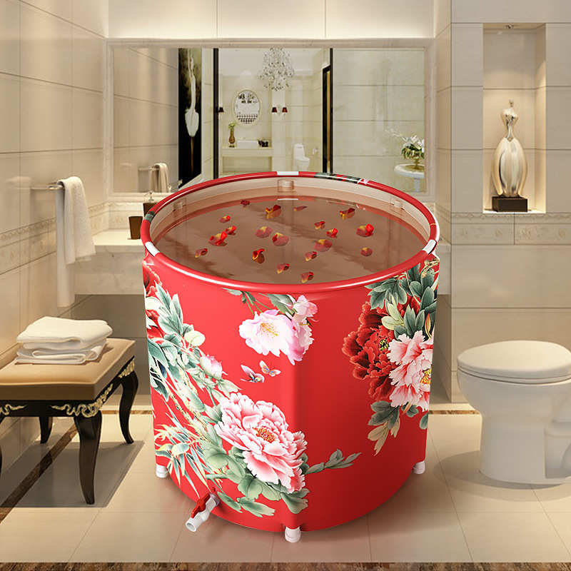 大人汗家用全身两用蒸沐浴成人浴缸儿童坐浴盆桶折叠泡澡桶洗澡桶