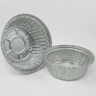 一次性锡纸碗圆形铝箔小碗烧烤烘焙蒸饭锡纸碗外卖打包锡箔州达贸