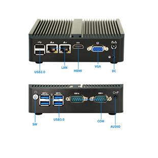 双网双串口J1900迷你主机工控机LINUX/CENTOS迷你工控主机