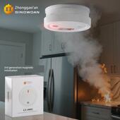 独立无线智能烟雾报警器家用和商用消防专用烟雾探测传感器3C认证