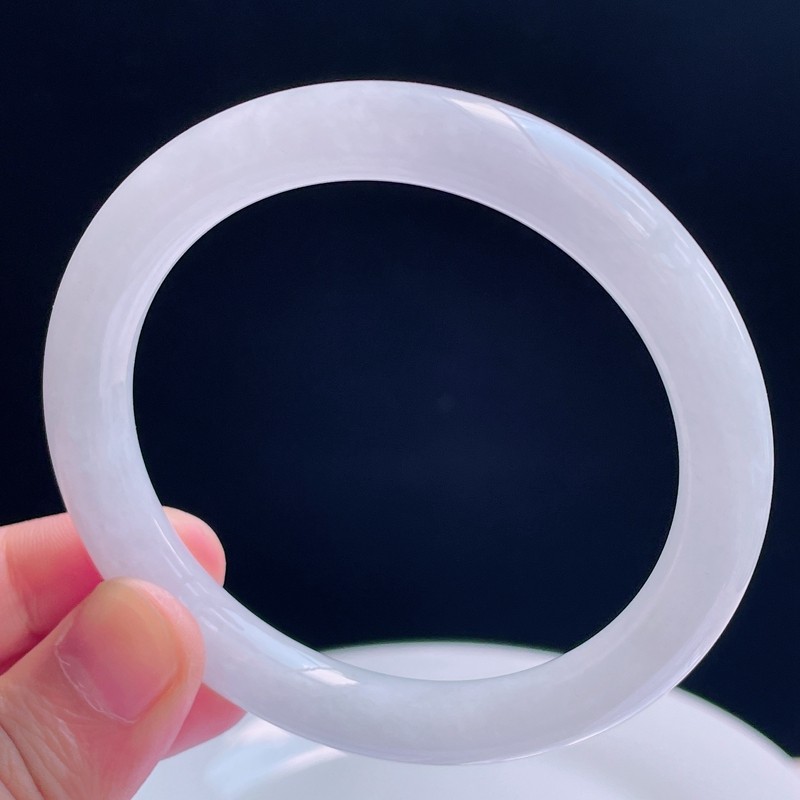 59圈有种有色天然翡翠正品淡紫玉手镯好种水水润手镯50.41g,珠宝/钻石/翡翠,手镯,淘宝优惠券,粉丝福利购,淘宝优惠卷