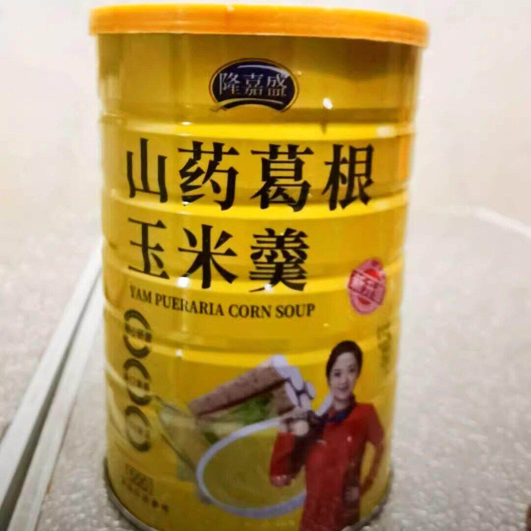 隆嘉盛山药葛根玉米羹 玉米糊 懒人早餐 500克/罐【赠玻璃杯勺】