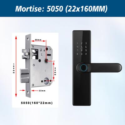 HF04木西门指m纹牙锁出租房通通锁家庭智能远程密码锁atter电子锁