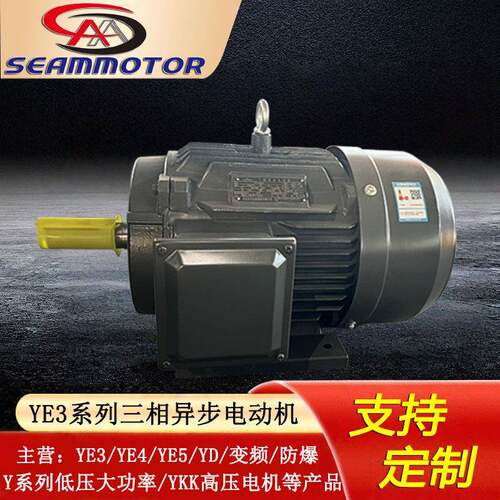 电机定制生产YE3-4极2.2-400W三相异步电动机380v