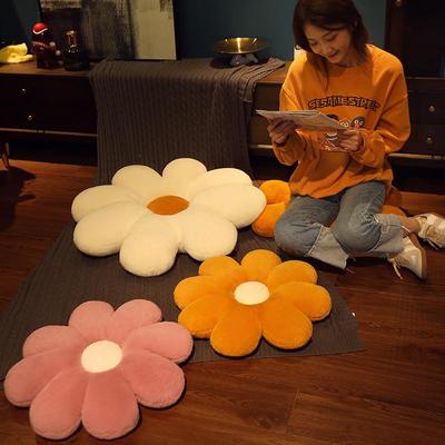榻榻米坐垫地上蒲团日式可爱懒人坐墩飘窗卧室家用花朵屁股圆垫子