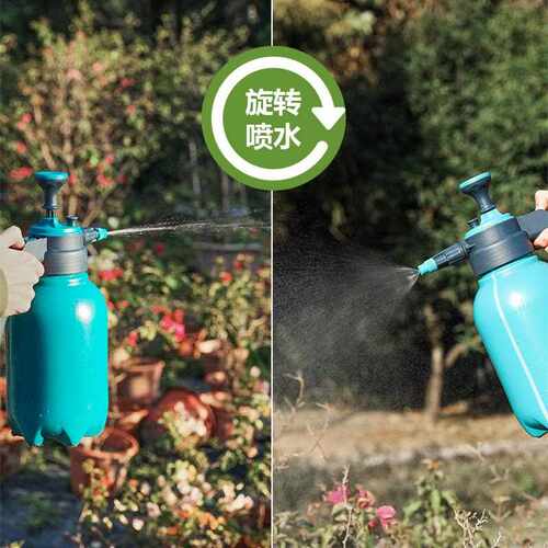 园艺浇花喷壶塑料气压式喷水壶手持花园压力洒水壶工具加压