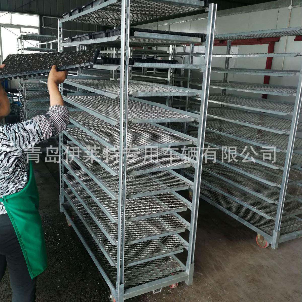 供应花卉物流网状花架子,周转工具台车,多层花车拆卸方便