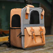 出猫咪大容量外出便携狗狗猫坐车外出猫行包宠物笼子双肩包包