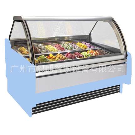 厂家供应圆弧18盘硬冰柜110Vgelatoshowcase硬冰淇淋展示柜