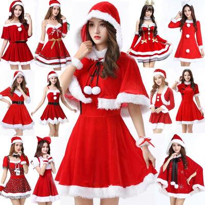Christmas girl party uniform Santa Claus costume 圣诞制服女