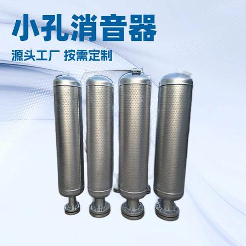 电厂锅炉排汽消音器不锈钢蒸汽管道消声器碳钢小孔降噪设备 胜恩