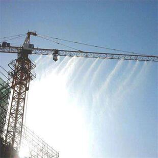 广州建工地高空塔机除尘喷淋系喷统降温降尘设UQQ备筑塔吊淋
