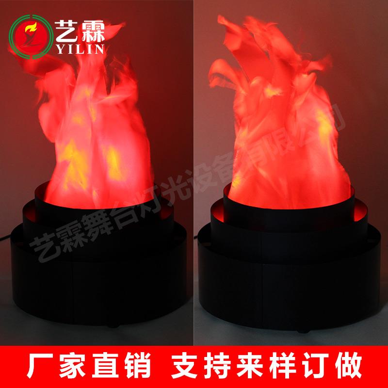 酒店酒吧节日台式火焰灯 31CM直径家居装饰灯 三层圆火盆铁盆灯
