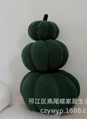 节日创意南瓜抱枕新年红色氛围靠垫客厅沙发卧室床头装饰异形枕