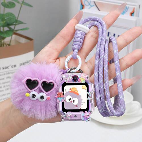 适用小天才电话手表Z11挂绳Z10Z8AZ6pro少年版毛绒D5Q3挂颈保护壳