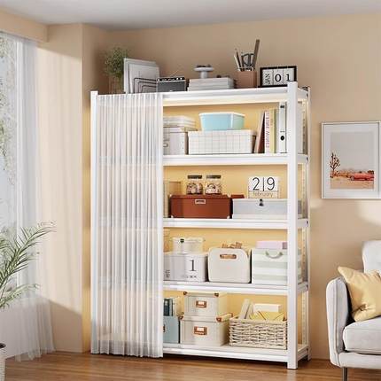 家货架纳置物架多用层落地阳台收架洞洞书架板一体ZTX靠墙储物铁